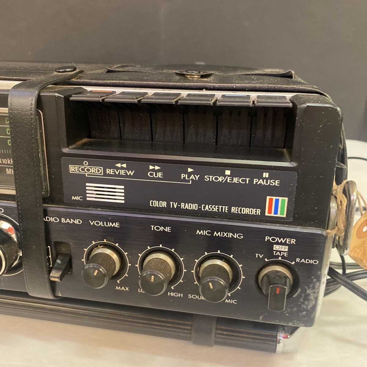 Vintage 1981 JVC CX-500US Portable TV Radio Cassette Player tested