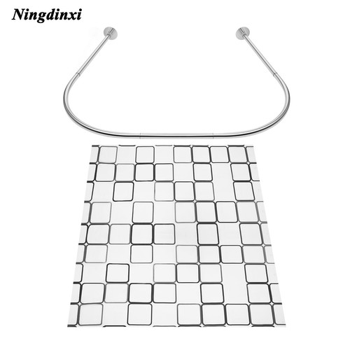 Set Bastoni per Tende Bagno Casa Materiale Acciaio Inox e Poliestere - Foto 11 di 13