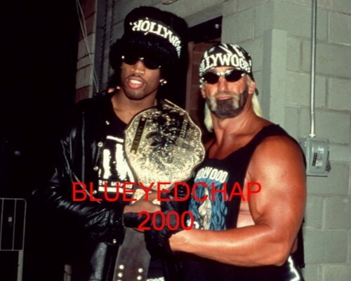 DENNIS RODMAN & HULK HOGAN WRESTLER 8 X 10 WRESTLING PHOTO WCW - Picture 1 of 1