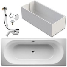 Bette Starlet Badewanne 1630 Stahl 180x80cm inkl. Träger und Ablaufgarnitur