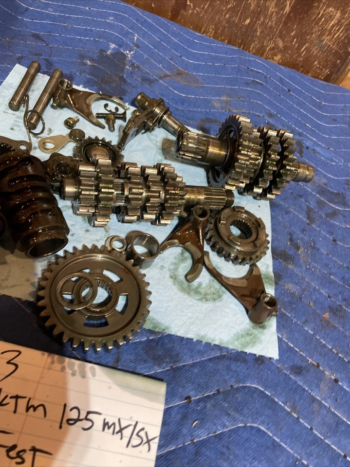 KTM 125MX 125 SX 1992 transmisión engranajes tripas montaje 066 Foto 4 de 4