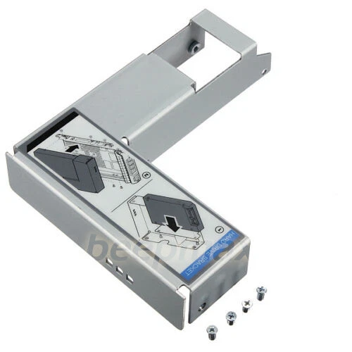 2x für Dell 9W8C4 Y004G 3.5 to 2.5 Adapter F238F D981C X968D SAS/SATA Tray Caddy