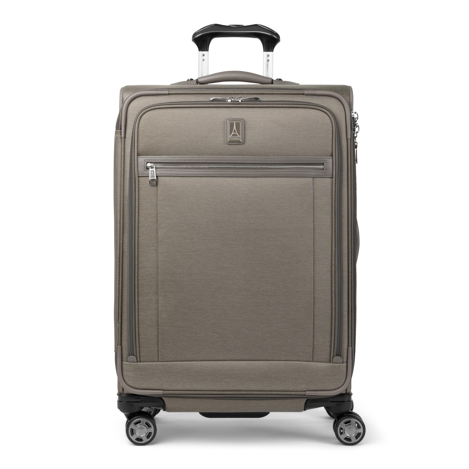 Platinum Elite Softside Expandable Checked Luggage, 8 Wheel Spinner Suitcase,...