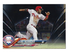 ODUBEL HERRERA 2018 TOPPS SERIES 1 BASEBALL BLACK PARALLEL /67
