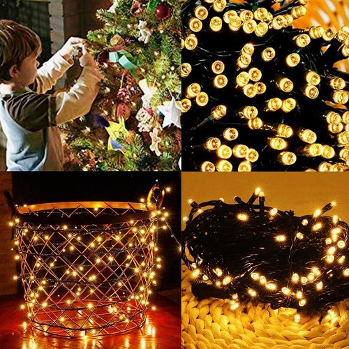 100-200 LED Christmas Lights Solar String Light Garden Outdoor Fairy Party Lamp - Picture 5 of 43