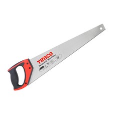 Timco Second Fix Wood Saw Hand Panel Sawing Cutting Carbon Steel Soft Grip 20"