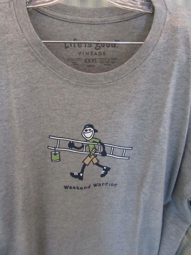 NWTS!   LIFE IS GOOD MENS  "WEEKEND WARRIOR"  S/S VINTAGE CRUSHER TEE....(XXXL) - Picture 1 of 3