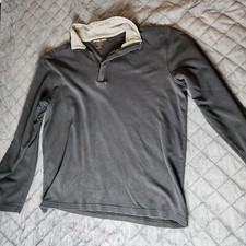 Michael Kors 1/4 Zip Pullover Sweater Shirt Mens Large L Long Sleeve Black