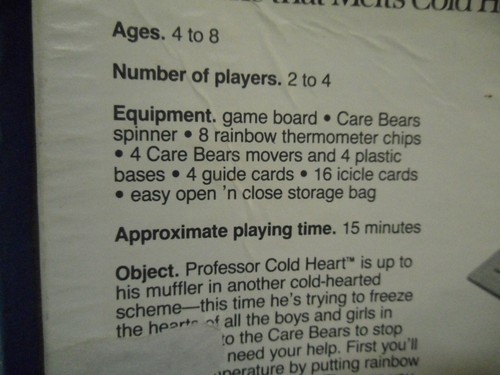 Vintage Care Bears Warm Feelings Board Game Parker Brothers 1984 - Picture 11 of 12