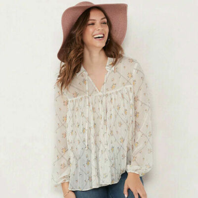 lauren conrad peasant top