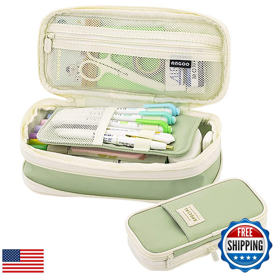 EHOPE Big Capacity Pencil Pen Case Office Large Storage High Capacity Bag Pou