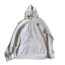 New Men  s John Deere Hoodie Sweatshirt Sz Large/Gray. Pullover Build New Jersey
