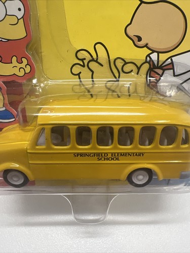 Johnny White Lightning The Simpsons School Bus Rubber Tires Bart - Picture 3 of 6