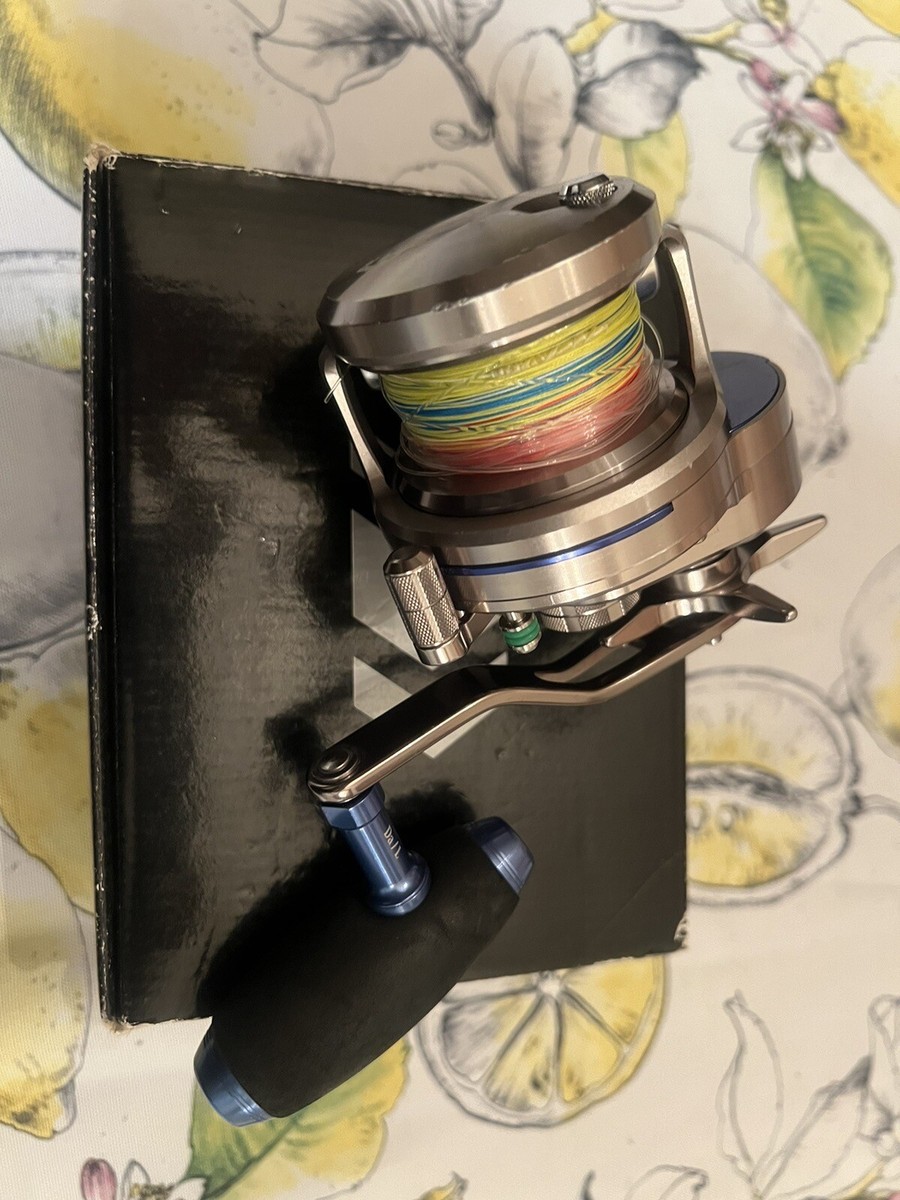 Daiwa Saltiga 35NH Loaded With 300yds Of 30lb PE Line& Top Shot 
