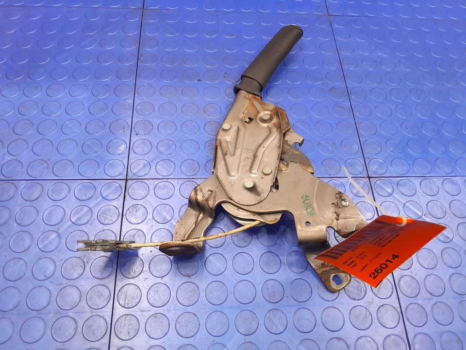 Palanca de liberación de freno de estacionamiento 13-17 Subaru XV Crosstrek negra OEM 26001SC020JC Foto 3 de 4