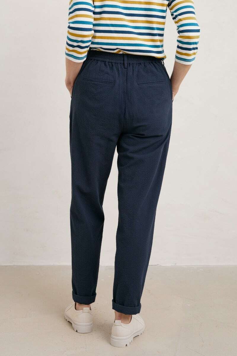 Seasalt Women's Trousers navy Island Sunset Tapered Trousers