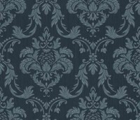 Rasch Textil Tapete Vlies Liaison 078069 Dunkelblau Silber Stylisch Barock
