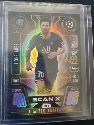 Lionel Messi 2021-22 Topps Match Attax ' Scan X Limited Edition
