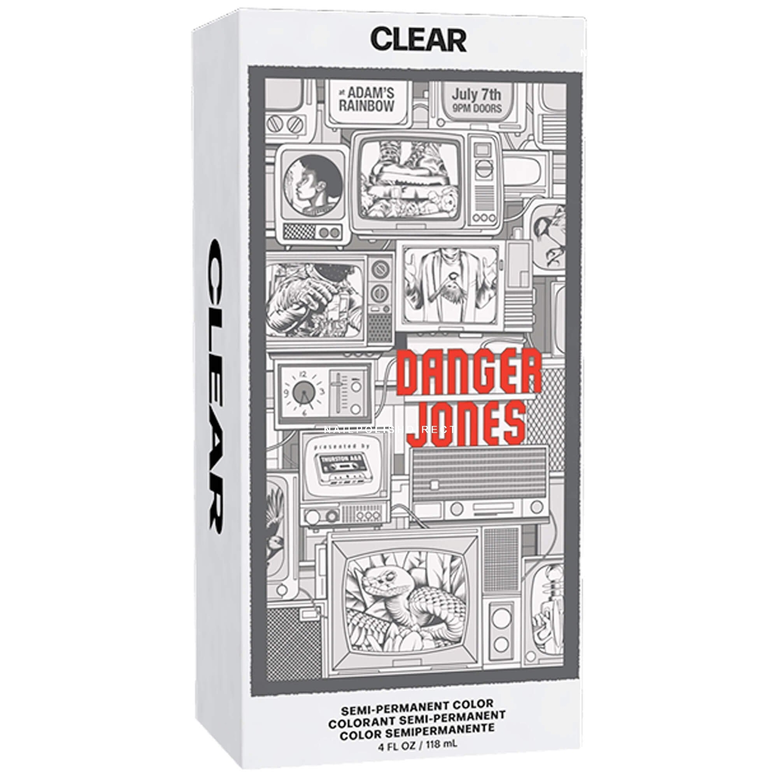 Danger Jones Clear Semi-Permanent Hair Dye - Vegan & Cruelty-Free Hair Dye 118ml