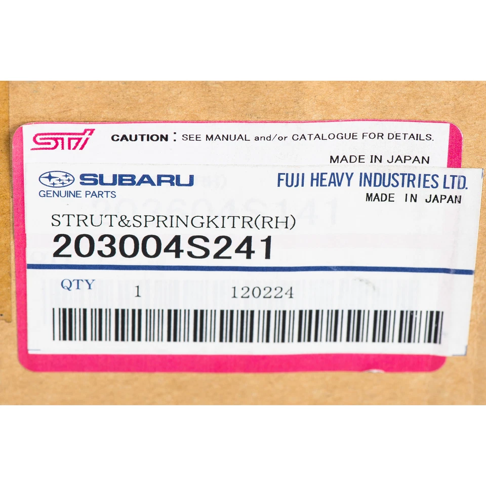 Subaru Impreza WRX STi 2005-2007 trasero derecho invertido puntales y resortes ajustables Foto 4 de 4