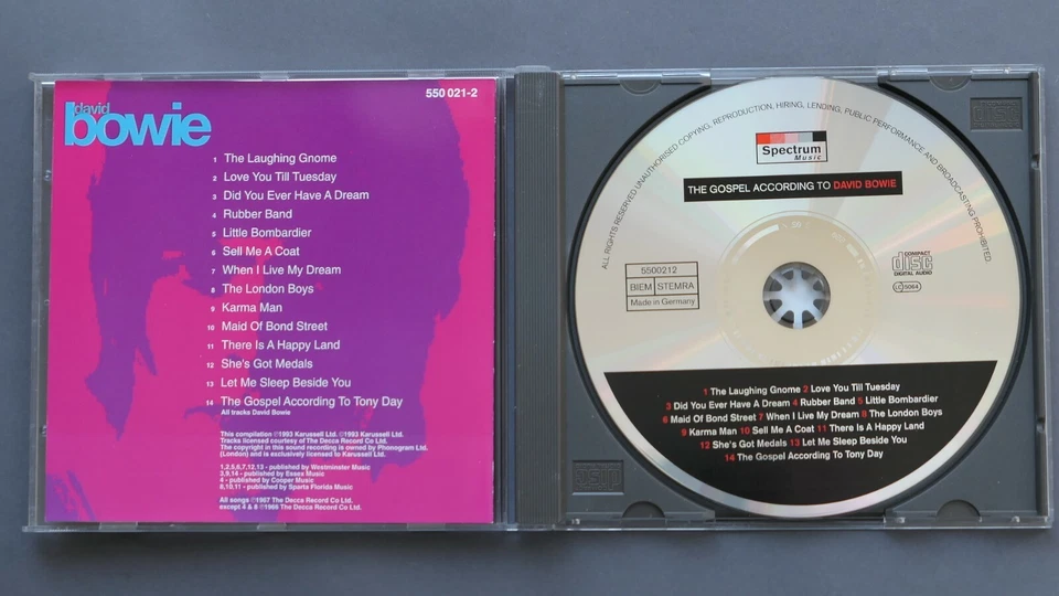 David Bowie – The Gospel According To David Bowie CD MINT Spectrum / Karussell - Bild 3 von 4