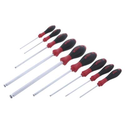 Wiha Tools 36790  Metric MagicRing Ball End Hex Screwdriver Set 9 Pcs