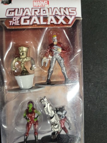 GUARDIANS OF THE GALAXY Marvel NANO METALFIGS Die-Cast Figure Set of 5 Jada Toys - Picture 3 of 4