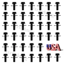 40X Body Bolts Screws M6-16mm Transmission Pan Hood Fender Splash Shield Bumper