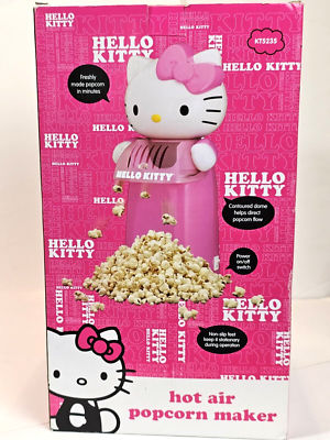 HELLO KITTY By Sanrio Pink Electric Hot Air Popcorn Maker w