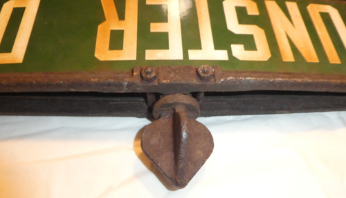 Antique 1913 New Jersey DUNSTER DR Retired Street Porcelain Metal 2-Sided Sign - Picture 14 of 14