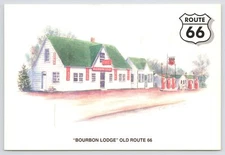 Route 66~Bourbon Lodge & Phillips 66 Station In MO~Old Route 66~Continental PC