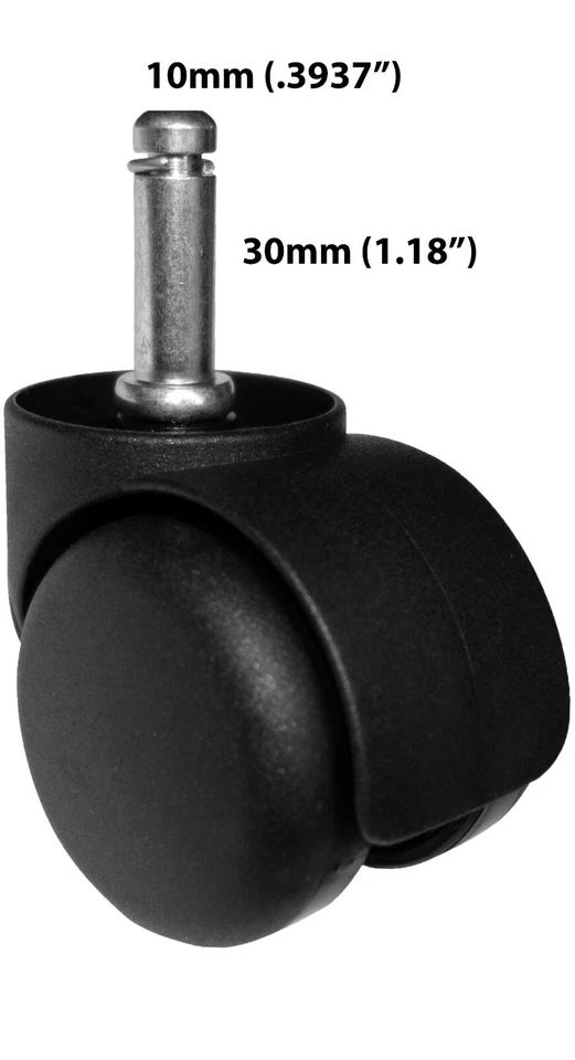 IKEA Office Chair Twin Wheel | Carpet Casters Replacements | Set of 5