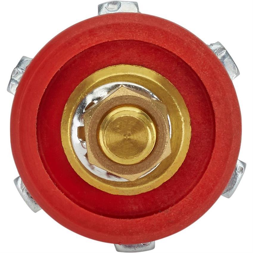 Remote Battery Cable Firewall Bulkhead Connectors, Red and Black 