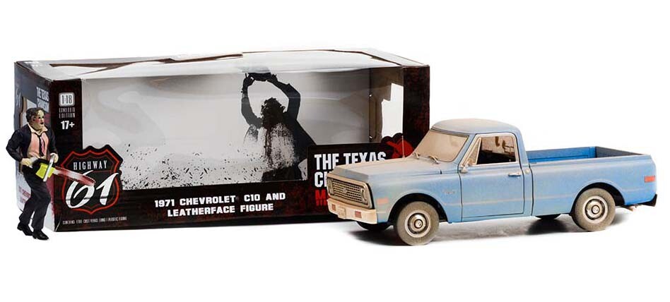 HIGHWAY 61 18022 1:18 1971 CHEVROLET C10 DIRTY TEXAS CHAIN SAW