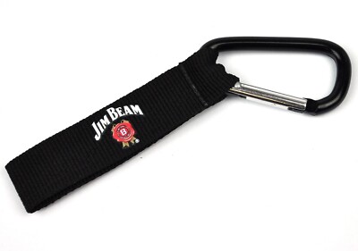 Jim Beam Karabiner Schlüsselanhänger schwarz