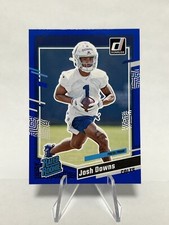 2023 Donruss Rated Rookie Blue Press Proof Josh Downs RC Colts #345 Color Match