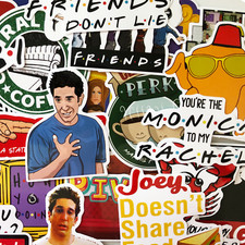 15 Random Friends TV Show Laptop Stickers - Joey Unagi Rachael Phoebe