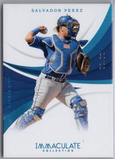10/10 Salvador Perez Royals 2018 Panini Immaculate Blue Parallel Base SP
