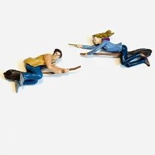 Bakery Crafts Harry Potter & Hermione On Flying Broom Figures Cake Decorations