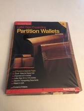 Accordion Brand Expanding Partition Wallets - 1990's Business Vintage - NEW