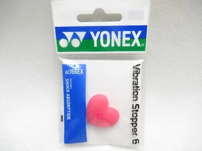 *NEW* YONEX "ROSE PINK HEART" TENNIS RACQUET VIBRATION DAMPENER. JAPAN STOCK