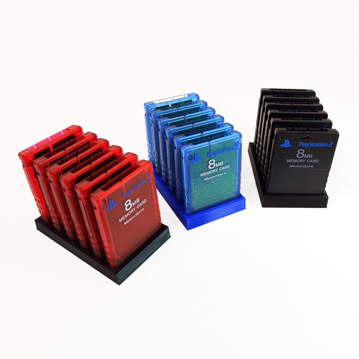 Sony PlayStation Memory Card Holder Display Storage Mancave Sony PlayStation Memory Card Holder Display Storage Mancave