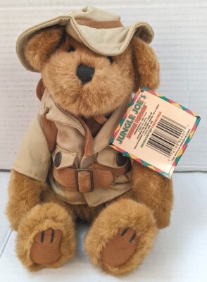 VTG NWT 90's Jungle Joes Safari Friends Talking Golden Brown Teddy