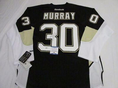 MATT MURRAY SIGNED PITTSBURGH PENGUINS REEBOK JERSEY BECKETT BAS COA G79546 