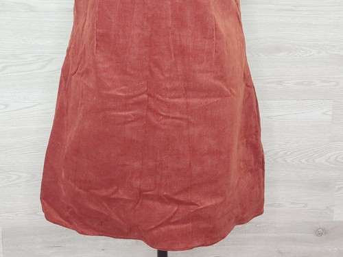 Lottie Moss Pacsun Women's Rust Corduroy Thin Strap Size Zip Dress Size XL New - Picture 4 of 6