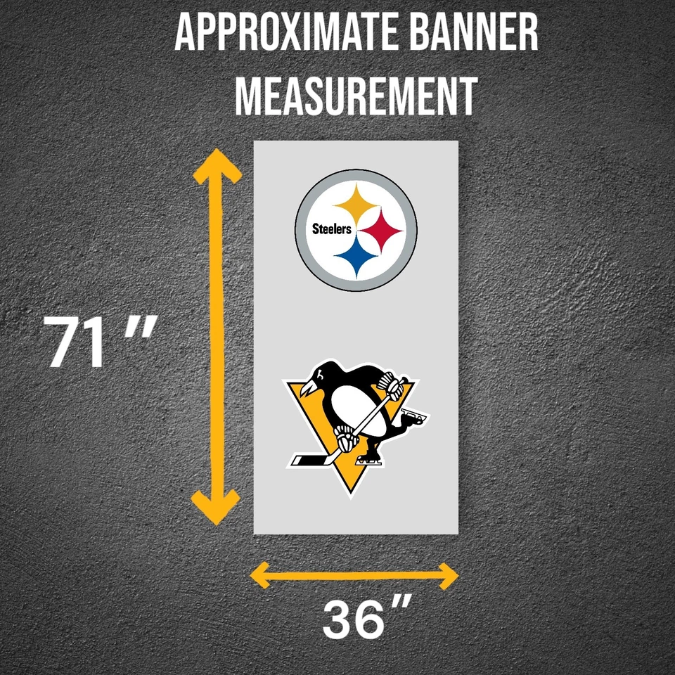 2010 AFC Champions 36 x 71 PNC Pittsburgh Steelers Stadium Hienz Field Banner - Image 3 of 3