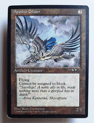  AESTHIR GLIDER  ALLIANCES 1996  NM  ARTIFACT  MAGIC THE GATHERING MTG ALLIANZEN