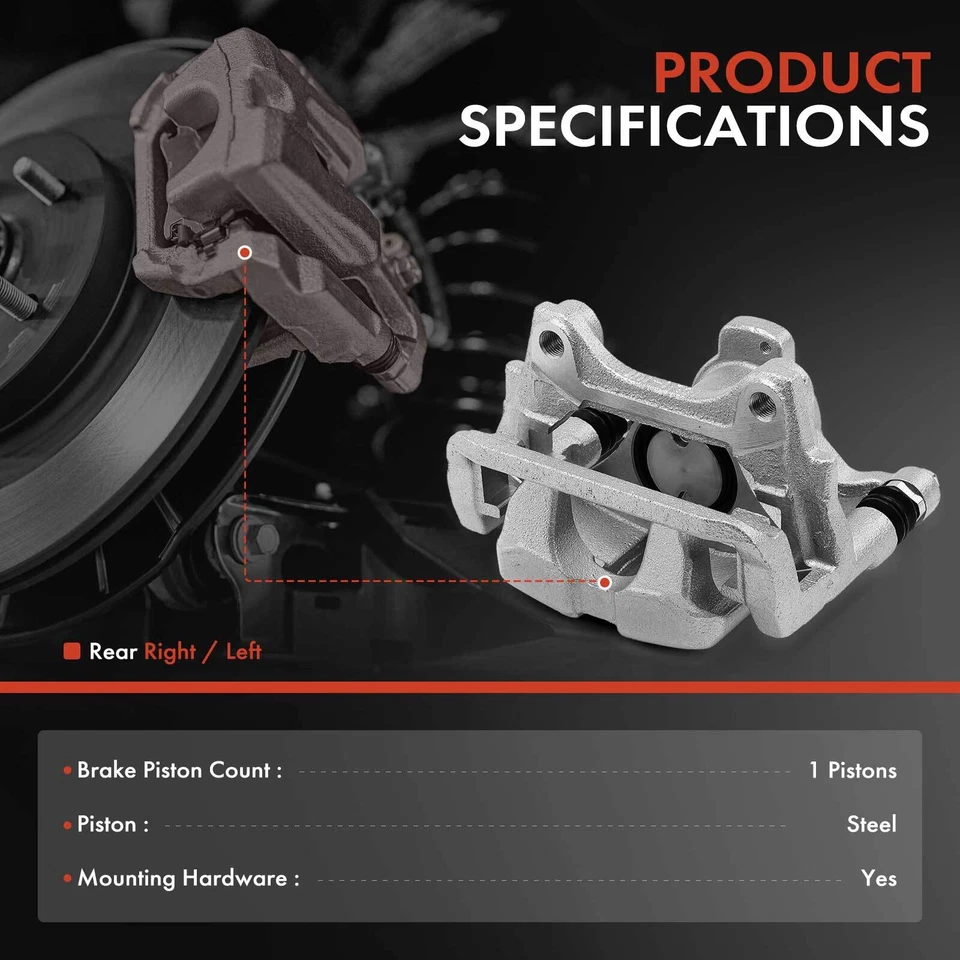 Pinza de freno con pistón metálico para Honda CR-V 2017-2022 trasera derecha 43018TLAA01 Foto 2 de 4