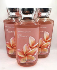 BATH AND BODY WORKS PLUMERIA BODY WASH 10 FL OZ EACH 3