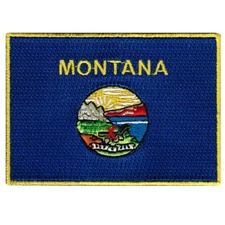 MONTANA STATE FLAG embroidered iron-on PATCH EMBLEM MT applique BEST